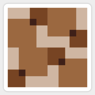 Earth Tones Geo Camo Sticker